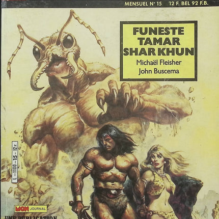 Super Conan N°15 – Mon Journal – Publication Marvel – Comics Conan vintage d’occasion - Livre BD
