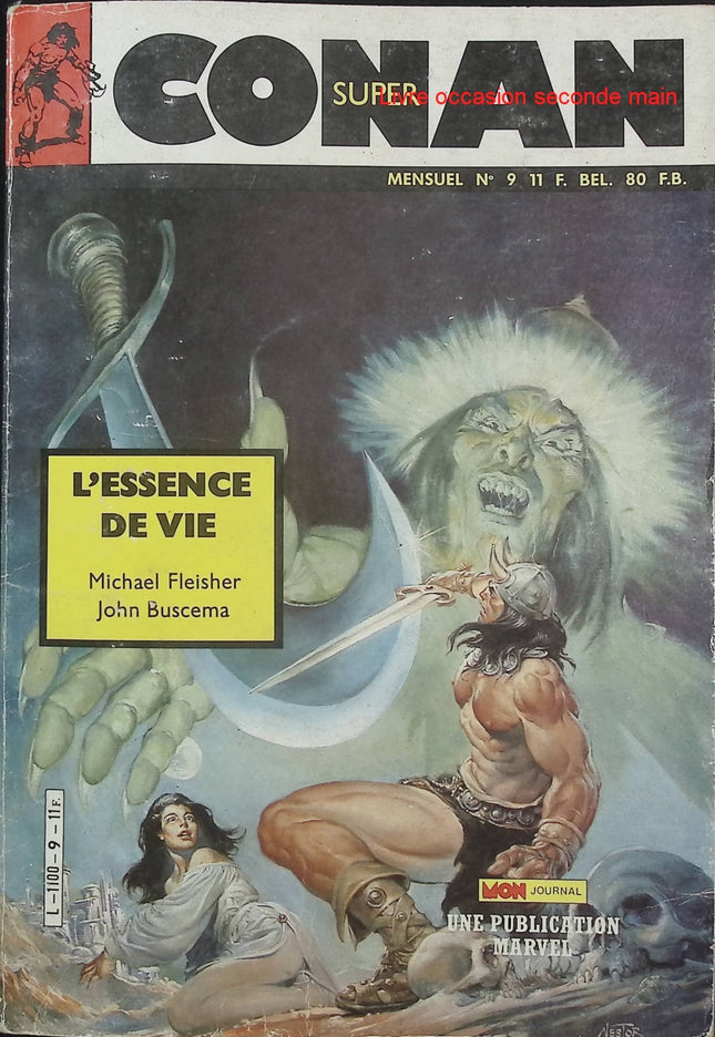 Super Conan N°9 – Mon Journal – Publication Marvel – Comics Conan vintage d’occasion - Livre BD