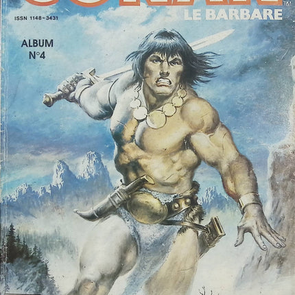 Conan Le Barbare N°4 Version intégrale 3 histoires – Marvel Comics Semic – Comics vintage d’occasion - Livre BD