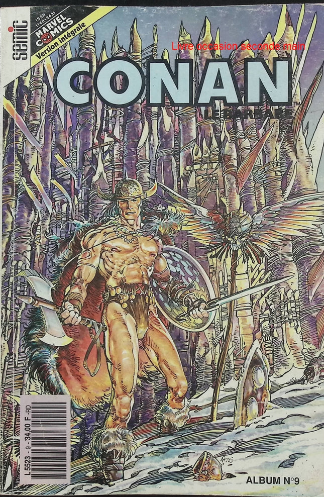 Conan Le Barbare N°9 Version intégrale 3 histoires – Marvel Comics Semic – Comics vintage d’occasion - Livre BD