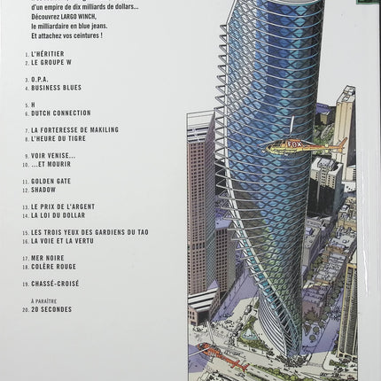 Largo Winch Tome 19 – Chassé-Croisé – Jean Van Hamme, Philippe Francq – BD aventure, action et thriller financier - Livre BD