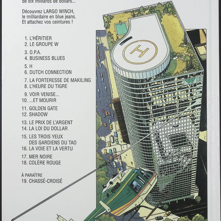 Largo Winch Tome 18 – Colère rouge – Jean Van Hamme, Philippe Francq – BD aventure, action et thriller financier - Livre BD