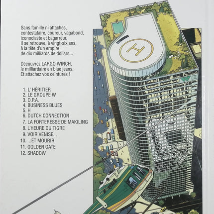 Largo Winch Tome 12 – Shadow – Jean Van Hamme, Philippe Francq – BD aventure, finance et thriller - Livre BD