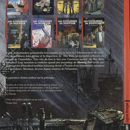 Les Coulisses du pouvoir Les Prédateurs Tome 8 – Philippe Richelle et Jean-Yves Delitte, BD politique et thriller sur les jeux d’influence - Livre BD