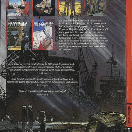 Les Coulisses du pouvoir Tome 6 Le dossier Washford – Philippe Richelle et Jean-Yves Delitte, BD politique et thriller d’investigation - Livre BD
