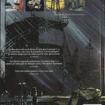 Les Coulisses du pouvoir Tome 4 Vérités – Philippe Richelle et Jean-Yves Delitte, BD politique et thriller d’investigation - Livre BD