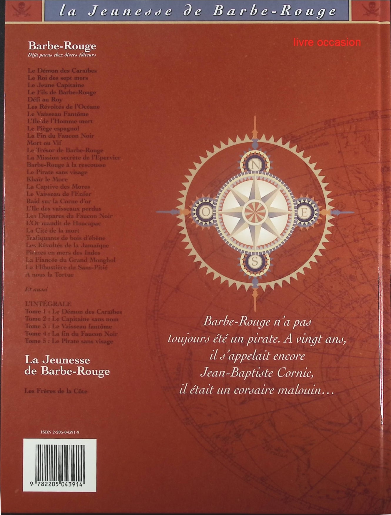 Les Frères de la côte - Tome 1 - La Jeunesse de Barbe Rouge - Christian Perrissin Daniel Redondo - Livre BD