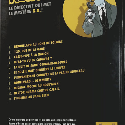 Nestor Burma Tome 11 – L’Homme au sang bleu – Léo Malet, Emmanuel Moynot – BD polar, enquête policière et détective parisien - Livre BD