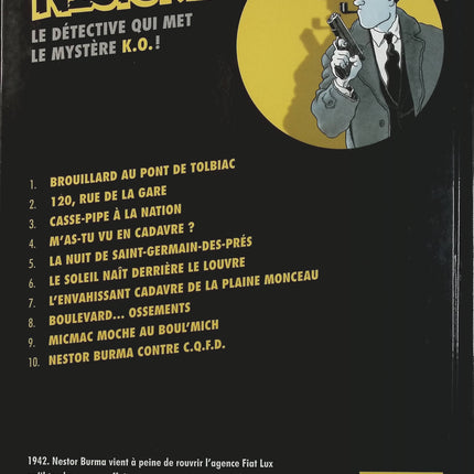 Nestor Burma Tome 10 – Nestor Burma contre C.Q.F.D. – Léo Malet, Tardi, Emmanuel Moynot – BD polar, enquête policière et Paris - Livre BD
