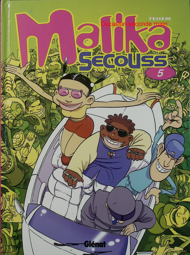 Malika Secouss Tome 5 - Fais pas ta star - BD humour jeunesse de Téhem - Livre BD
