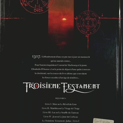 Le Troisième Testament Tome 4 – Jean ou le jour du corbeau – Xavier Dorison et Alex Alice – BD historique médiévale, aventure, mystère et quête spirituelle - Livre BD