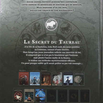 Zodiaque Tome 2 – Le Secret du Taureau – Corbeyran, Horne – BD fantastique et ésotérique - Livre BD