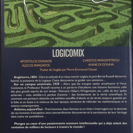 Logicomix – Roman graphique – Apostolos Doxiadis, Christos Papadimitriou – Bande dessinée sur les mathématiques, la logique et les grands penseurs - Livre BD