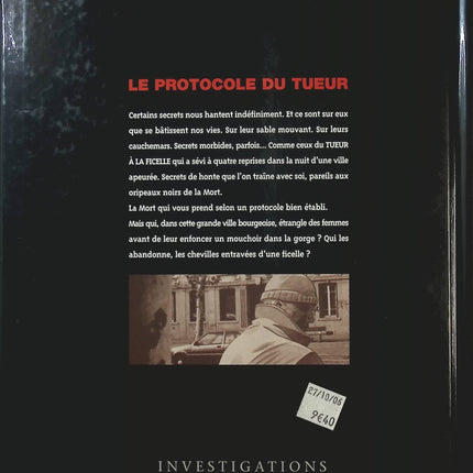 Le Protocole du tueur Tome 1 – Le Tueur à la ficelle – Didier Convard et Denis Falque | BD policière et thriller - Livre BD