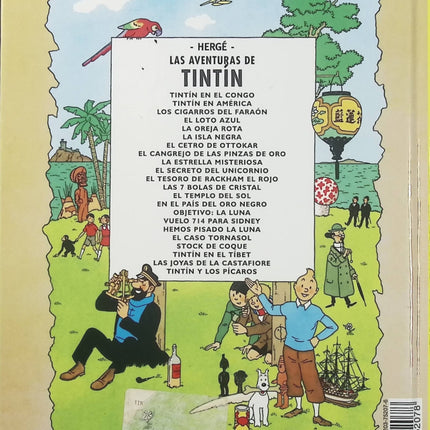 Tintin et les Picaros – Hergé – Bande dessinée d’aventure et d’enquête en espagnol, album classique des aventures de Tintin au cœur de l’Amérique du Sud, entre révolution, humour et mystère. - Livre BD en Espagnol