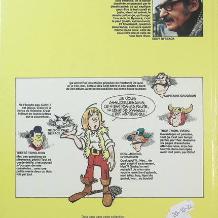 L'Empereur des Sargasses – Colin Colas – Yvan Delporte et Eddy Ryssack – Bande dessinée d'aventure maritime, humour et péripéties en haute mer - Livre BD