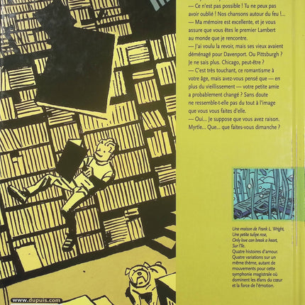 Une maison de Frank L. Wright et autres histoires d’amour – Cosey | Bande dessinée romantique, récits sensibles, architecture américaine et émotions - Livre BD