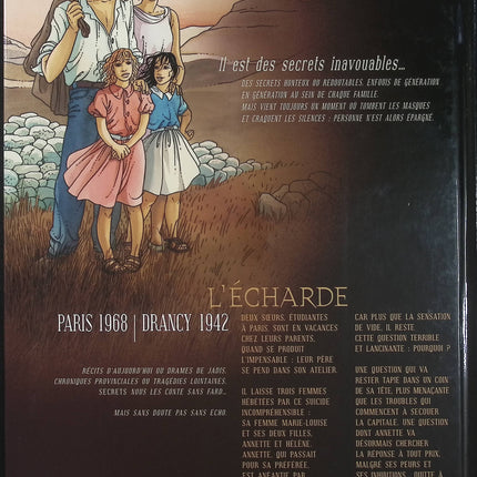 Secrets L'Écharde Tome 1 - BD historique et drame familial de Frank Giroud et Marianne Duvivier - Livre BD