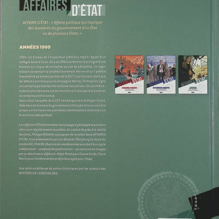 Affaires d'État – Jihad Tome 1 – Secret défense – Philippe Richelle, Alfio Buscaglia – Bande dessinée thriller politique, terrorisme et espionnage - Livre BD