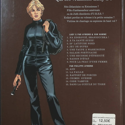 Lady S Tome 15 – Dans la gueule du Tigre – Philippe Aymond | Bande dessinée d’espionnage et thriller d’action - Livre BD