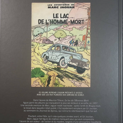 Marc Jaguar Tome 1 – Le Lac de l'Homme-mort – Maurice Tillieux, bande dessinée d'aventure et d'enquête policière classique - Livre BD