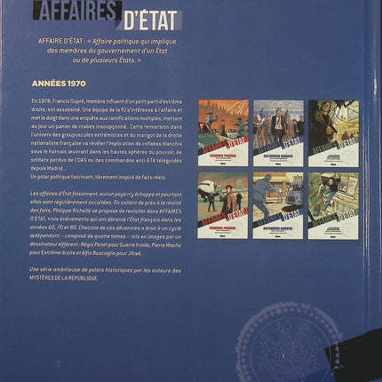 Affaires d'État – Extrême Droite Tome 2 – Eaux troubles – Philippe Richelle, Pierre Wachs – Bande dessinée thriller politique, complots et secrets d'État - Livre BD