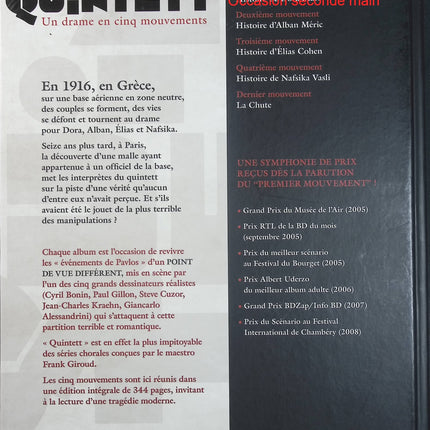 Un drame en cinq mouvements – Intégrale – Giroud, Révillon, Gillon, Steve Cuzor, Cyril Bonin et Alessandrini – Bande dessinée historique et dramatique - Livre BD