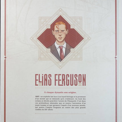 Elias Ferguson Tome 1 – 1937, L’Héritier – Simon Second – BD historique et fantastique, enquête, aventure et mystère - Livre BD