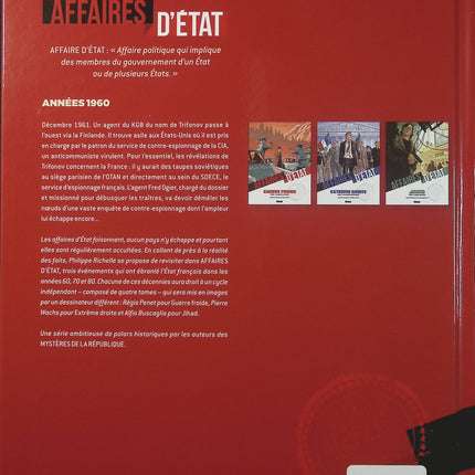 Affaires d'État – Guerre Froide Tome 1 – Passage à l'Ouest – Philippe Richelle, Régis Penet – Bande dessinée thriller politique, espionnage et tensions internationales - Livre BD