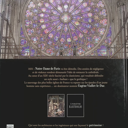 Les Bâtisseurs Tome 1 – Viollet-le-Duc, l’homme qui ressuscita Notre-Dame – Salva Rubio | BD historique sur l’architecte restaurateur de Notre-Dame de Paris et le patrimoine français - Livre BD