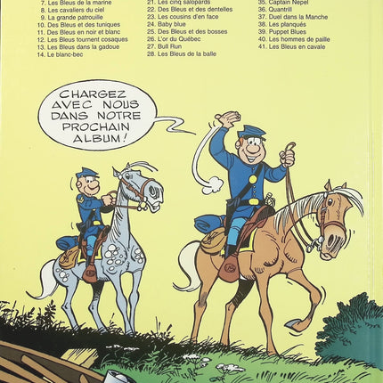 Les Tuniques Bleues – Tome 41 : Les Bleus en cavale – Cauvin & Lambil – BD humour militaire et aventure - Livre BD