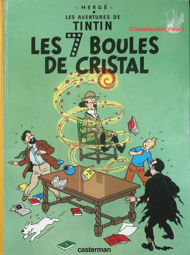 Tintin – Les Sept Boules de cristal – Hergé – BD classique, aventure et mystère - Livre BD