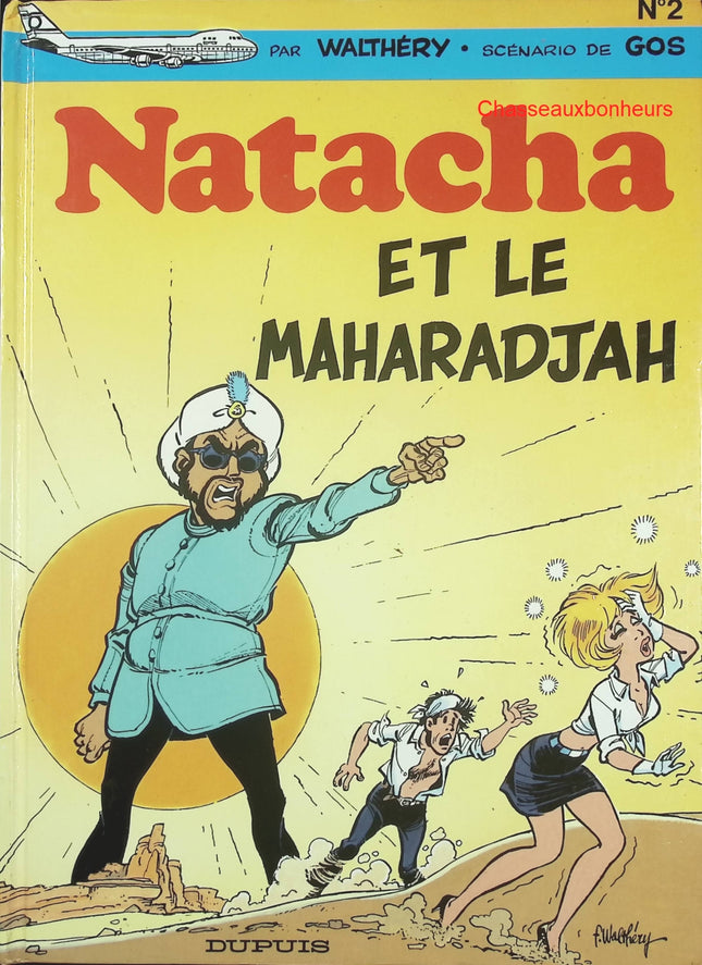 Natacha – Tome 2 : Natacha et le Maharadjah – Walthéry & Gos – BD aventure, humour et espionnage - Livre BD