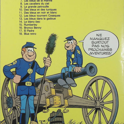 Les Tuniques bleues Tome 8 – Les Cavaliers du ciel – Cauvin & Lambil – BD guerre de Sécession - Livre BD