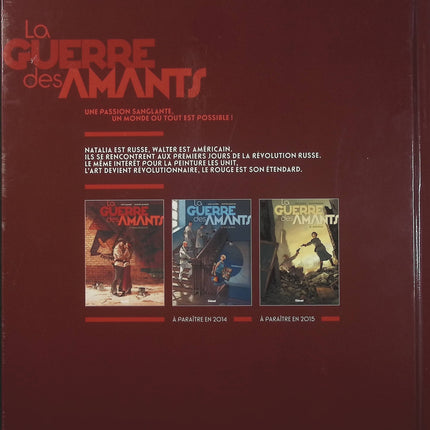 La Guerre des Amants Tome 1 – Rouge Révolution – Jack Manini, Olivier Mangin – BD historique, romance, aventure et Révolution russe - Livre BD