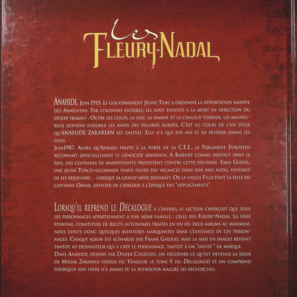 Les Fleury-Nadal Tome 4 – Anahide – Frank Giroud et Didier Courtois – BD historique, saga familiale et secrets - Livre BD