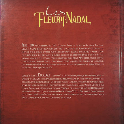 Les Fleury-Nadal Tome 1 – Ninon – Frank Giroud et Lucien Rollin – BD historique, saga familiale et secrets - Livre BD
