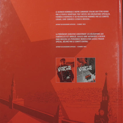 La Mort de Staline Tome 2 – Funérailles – Fabien Nury et Thierry Robin – BD historique sur l’URSS, les obsèques de Staline et les luttes de pouvoir - Livre BD