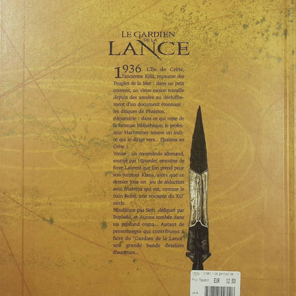 Le Gardien de la Lance Tome 4 – Les Disques de Phaistos – Ferry, Ersel – BD aventure historique et mystérieuse - Livre BD