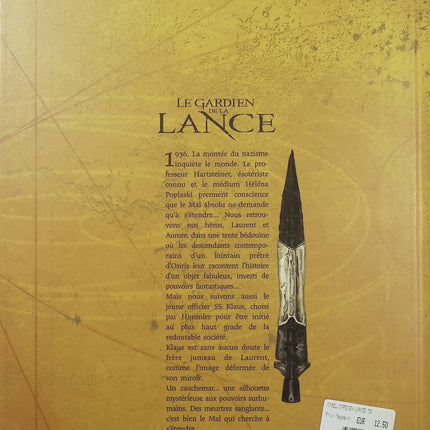Le Gardien de la Lance Tome 2 – Initiation – Ferry, Ersel – BD aventure historique et mystérieuse - Livre BD