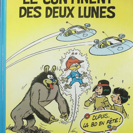 Le Scrameustache – Le Continent des deux Lunes – Gos – Bande dessinée jeunesse de science-fiction, extraterrestres et aventures spatiales - Livre BD