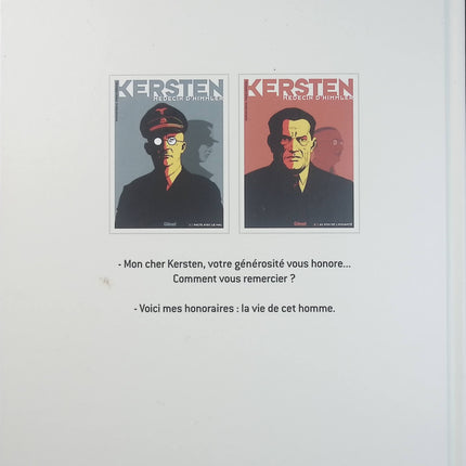 Kersten, médecin d’Himmler Tome 1 – Pacte avec le diable – Patrice Perna, Fabien Bedouel – Bande dessinée historique, Seconde Guerre mondiale et nazisme - Livre BD