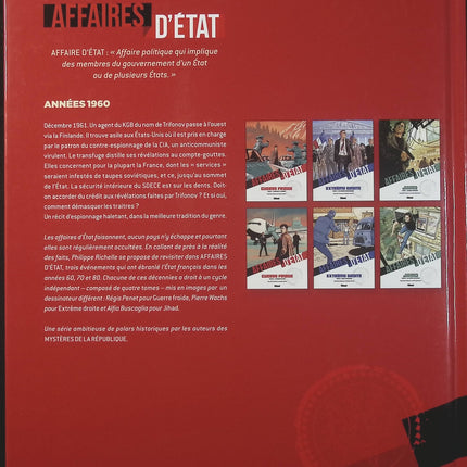 Affaires d’État – Guerre Froide Tome 2 – L’Ombre du KGB – Philippe Richelle, Régis Penet – Bande dessinée thriller historique, espionnage et secrets d’État - Livre BD