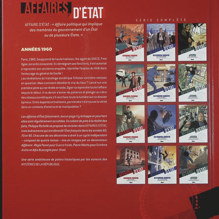 Affaires d’État – Guerre Froide Tome 4 – Philippe Richelle, Régis Penet – Bande dessinée thriller historique, espionnage et secrets d’État - Livre BD