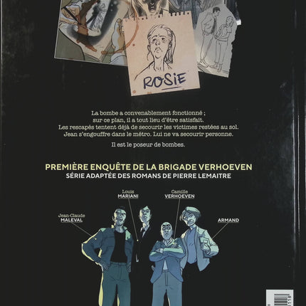 Brigade Verhoeven Tome 1 – Rosie – Pascal Bertho, Yannick Corboz, Pierre Lemaitre – BD polar, enquête policière et thriller - Livre BD