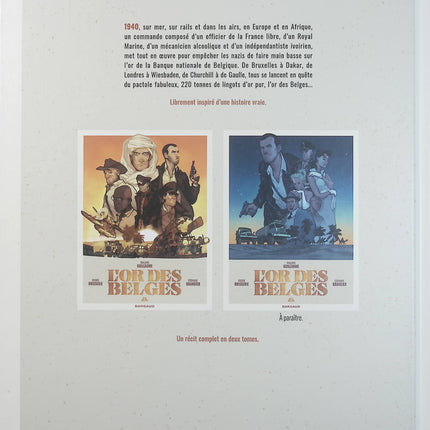 L’Or des Belges Tome 1 – Pierre Boisserie, Philippe Guillaume, Stéphane Brangier – BD historique sur l’or, la Belgique et la Seconde Guerre mondiale - Livre BD