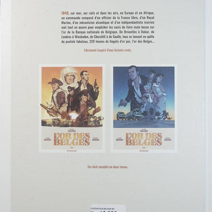 L’Or des Belges Tome 2 – Pierre Boisserie, Philippe Guillaume, Stéphane Brangier – BD historique sur l’or, la Belgique et la Seconde Guerre mondiale - Livre BD