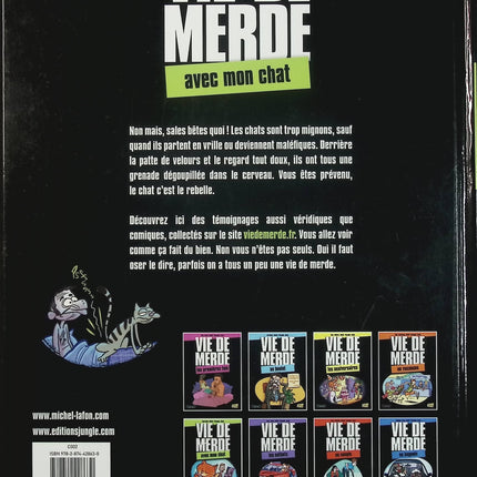 Vie de Merde – Tome 5 : Avec mon chat – Ridel & Valette – BD humour chats et situations du quotidien - Livre BD