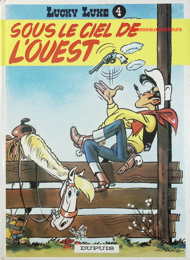 Lucky Luke – Tome 4 : Sous le ciel de l’Ouest – Morris & Goscinny – BD western humour et aventure - Livre BD
