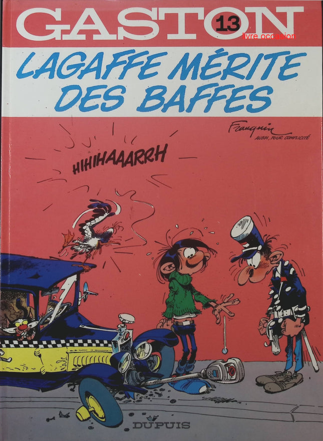 Gaston Lagaffe – Lagaffe mérite des baffes N°13 – BD d’André Franquin - livre BD